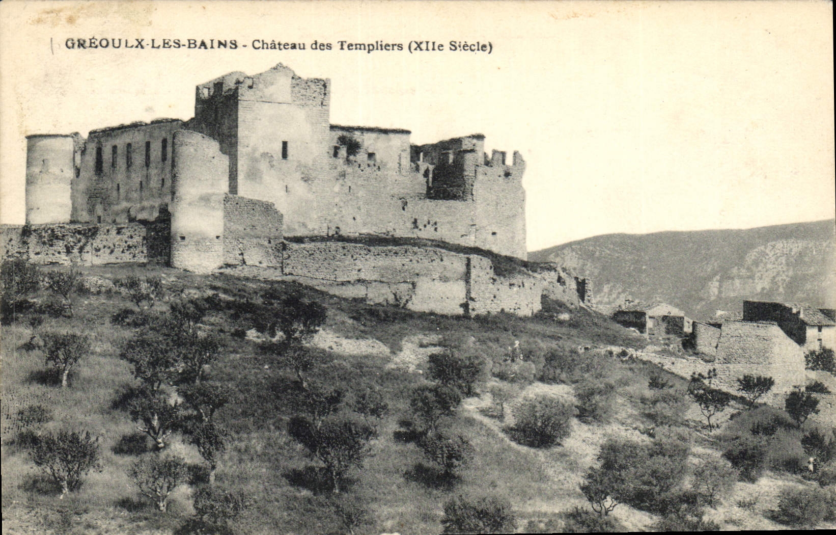 CPA Chateau des Templiers Greoulx les Bains