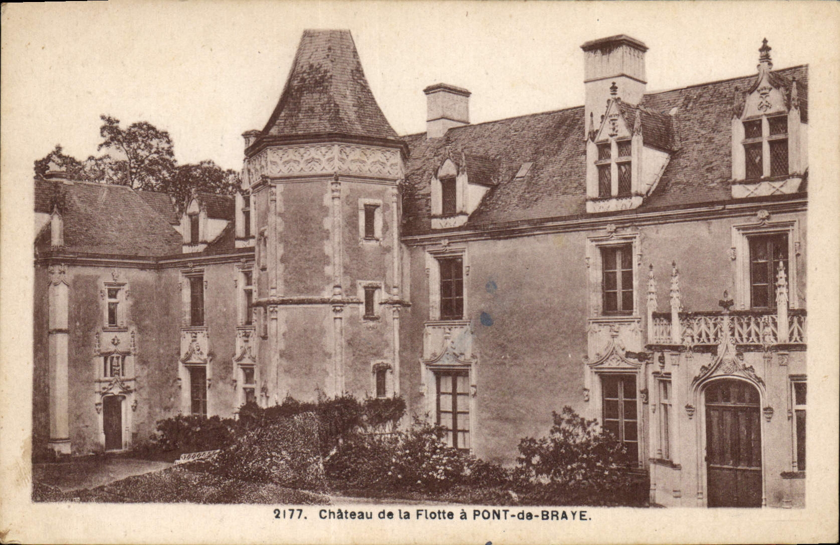 CPA Chateau de la Flotte a Pont de Brayz=e