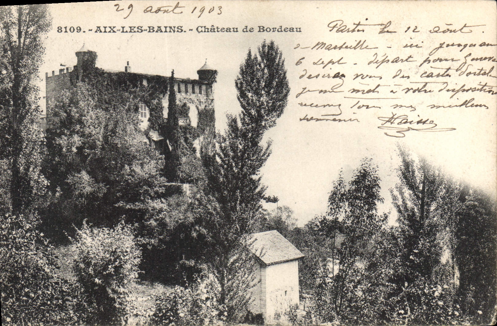 CPA Chateau de Bordeau Aix les Bains