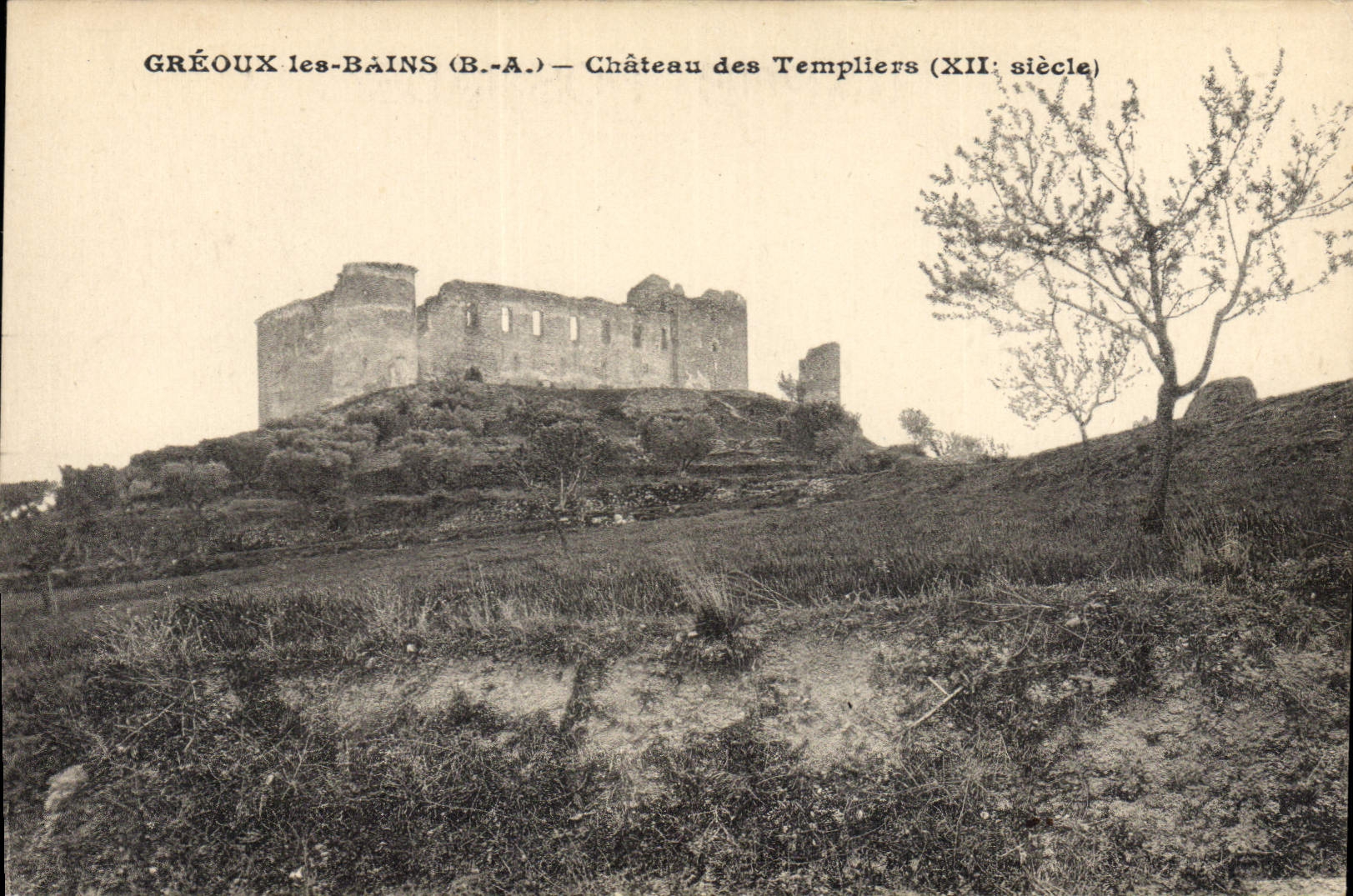 CPA Chateau des Templiers Greoux les Bains