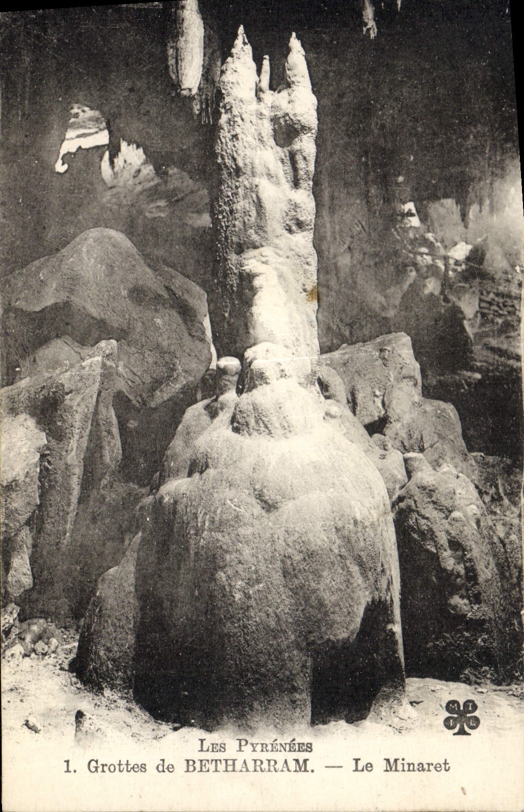 CPA Grotte Grottes de Betharram Le minaret
