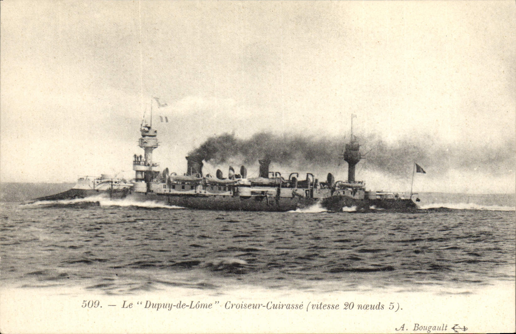 CPA Bateau de guerre Le dupuy de Lome Croiseur Cuirasse