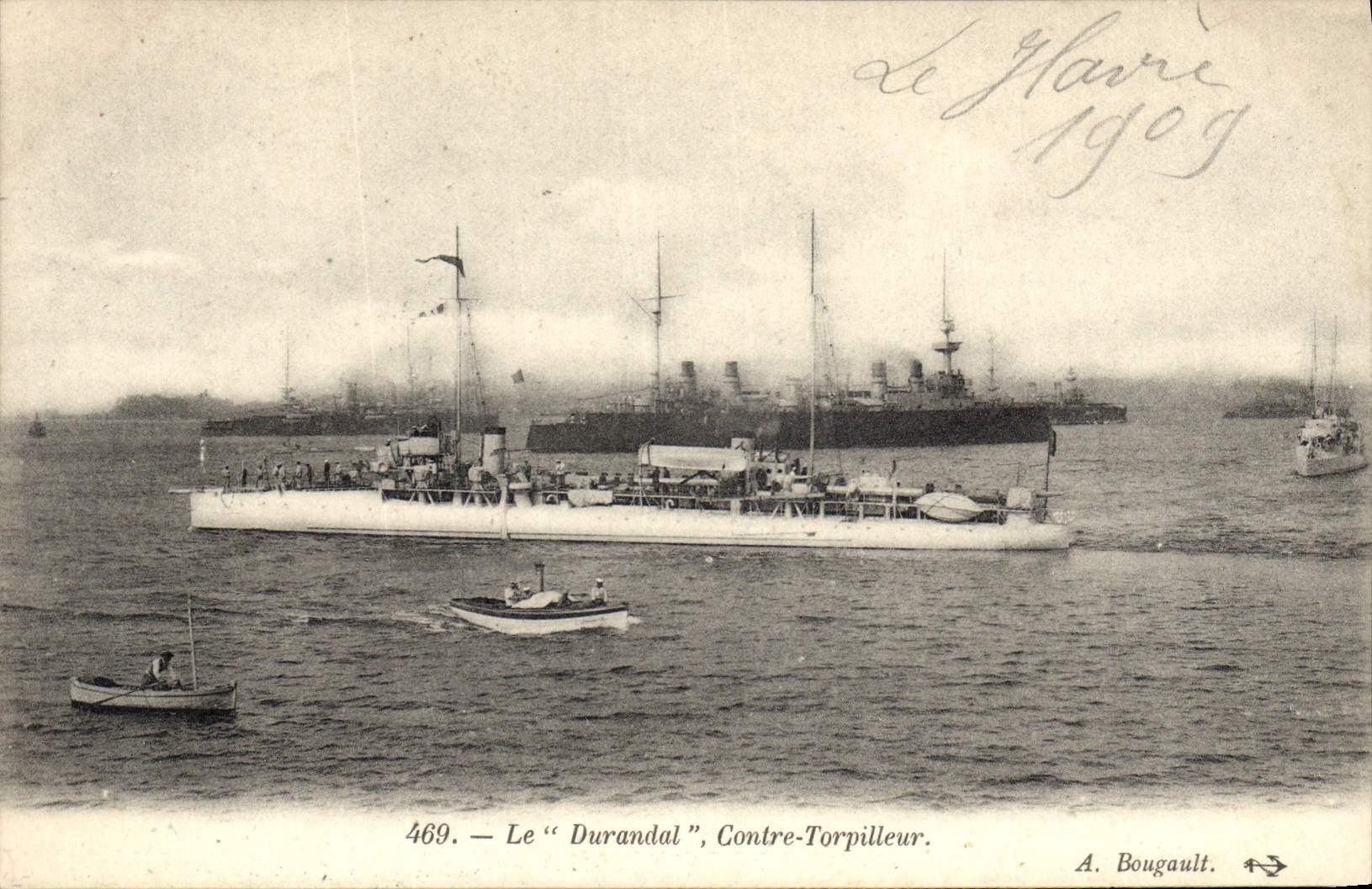CPA Bateau de guerre Le Durandal Contre torpilleur