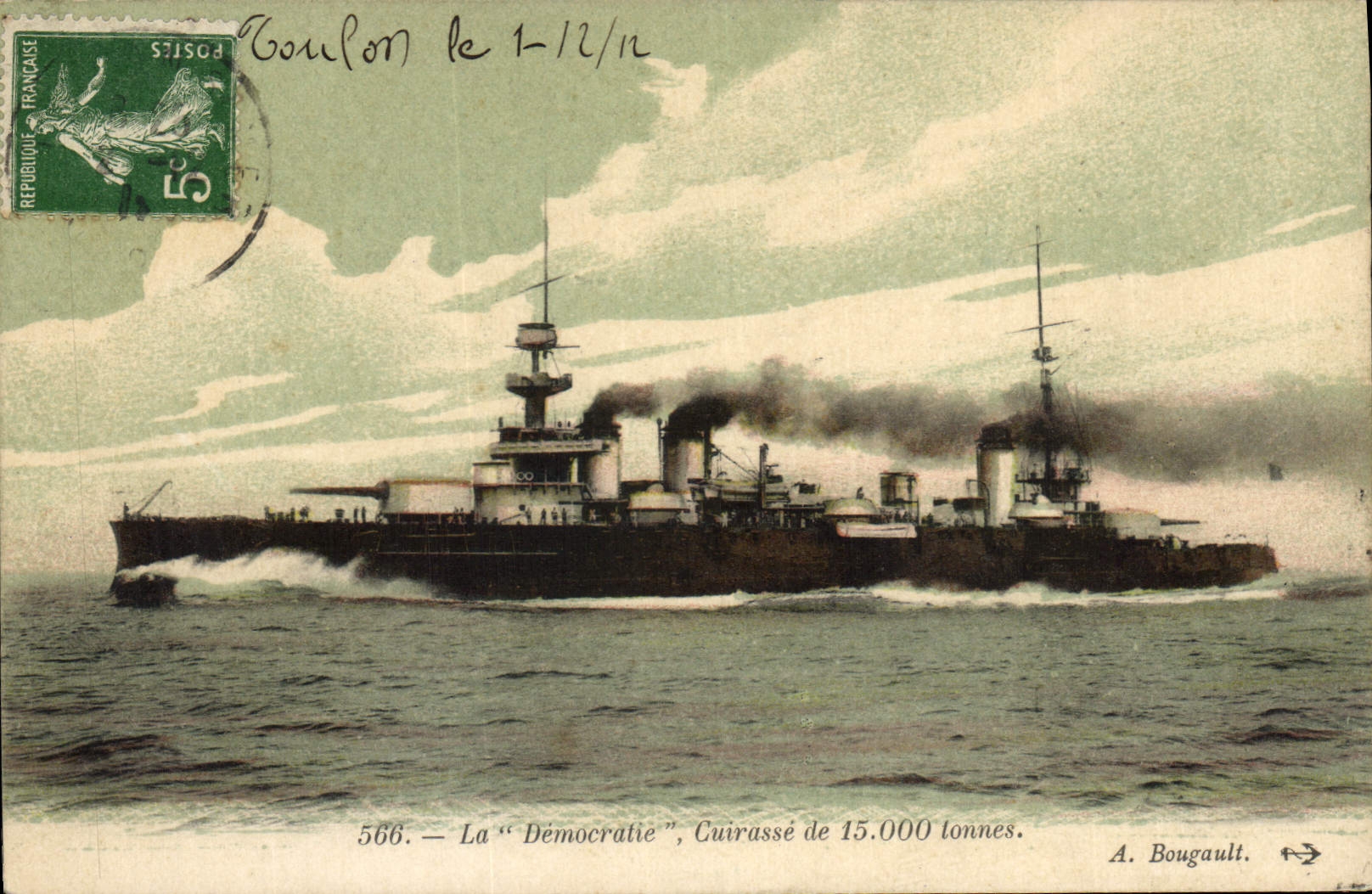CPA Bateau de guerre Le Diderot
