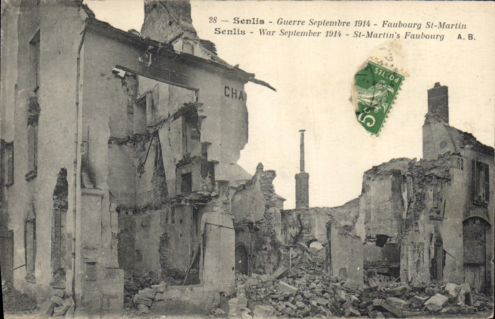 CPA Militaria Senlis Faubourg St Martin