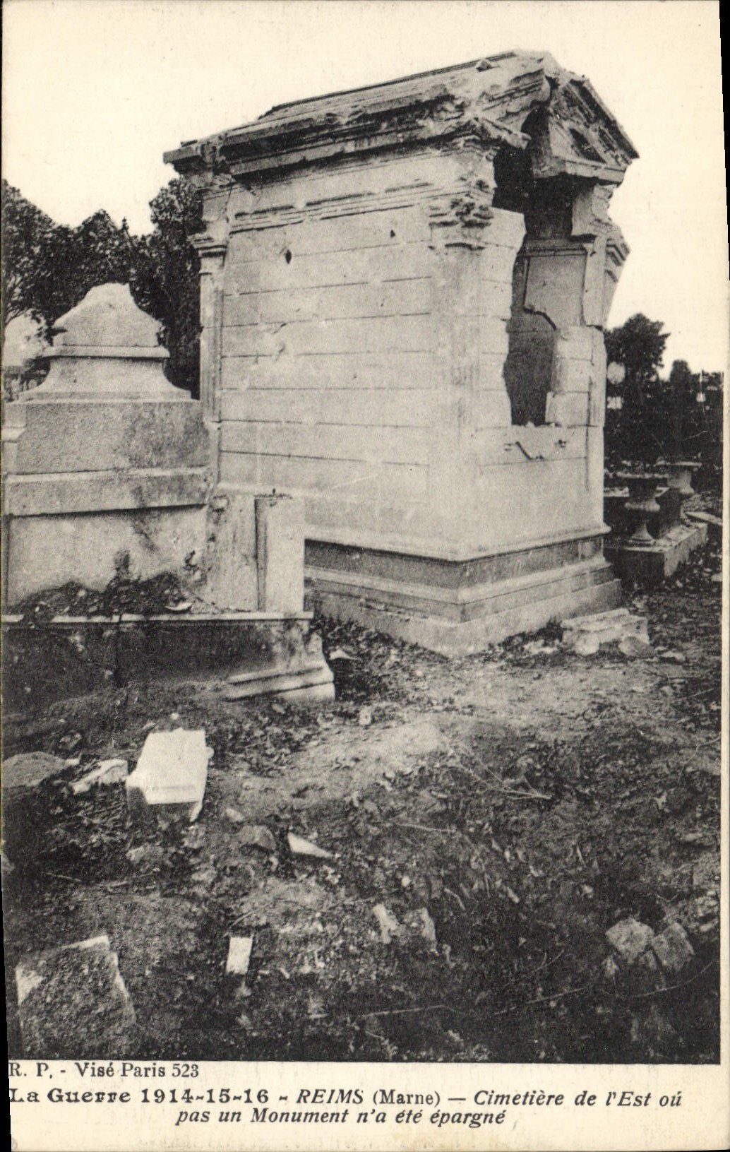 CPA Militaria Reims Cimetiere de l'Est