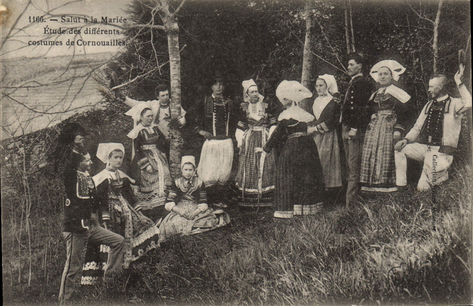 CPA Folklore Salut a la mariee Cornouailles