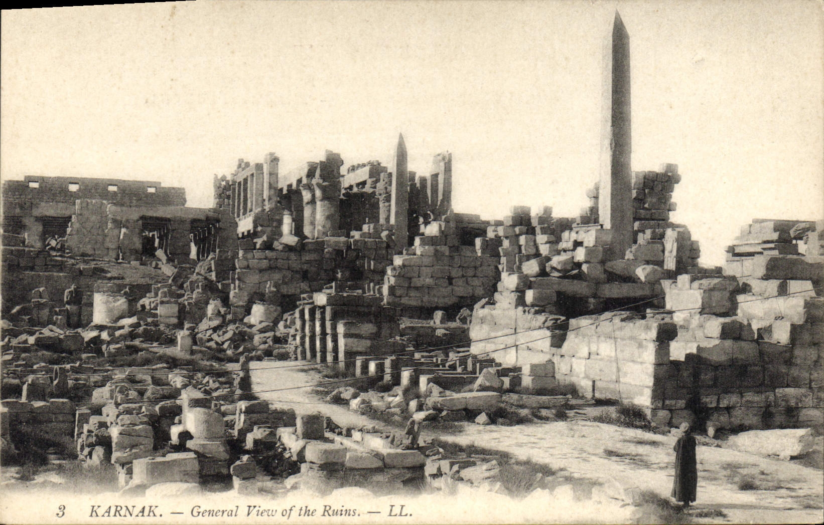 CPA Egypt Egypte Karnak General view of the ruins