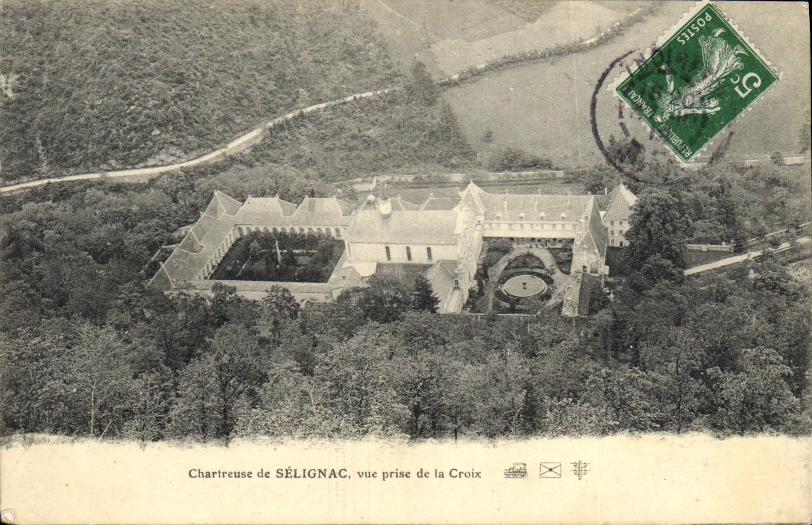 CPA Chateau Chartreuse de Seliganc vue prise de la Croix