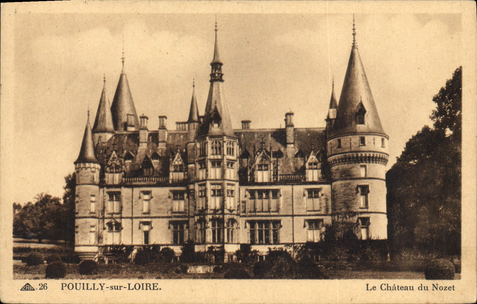 CPA Chateau du Nozet Pouilly sur Loire