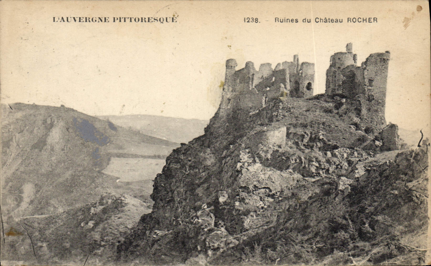 CPA Ruines du Chateau Rocher
