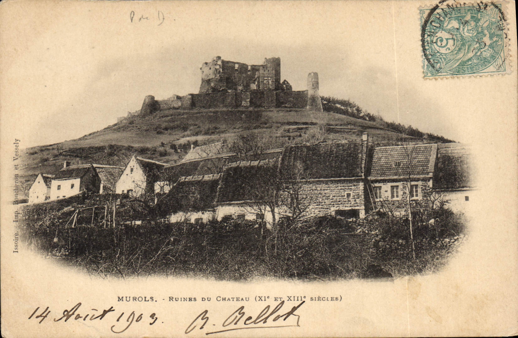 CPA Murols Ruines du Chateau  