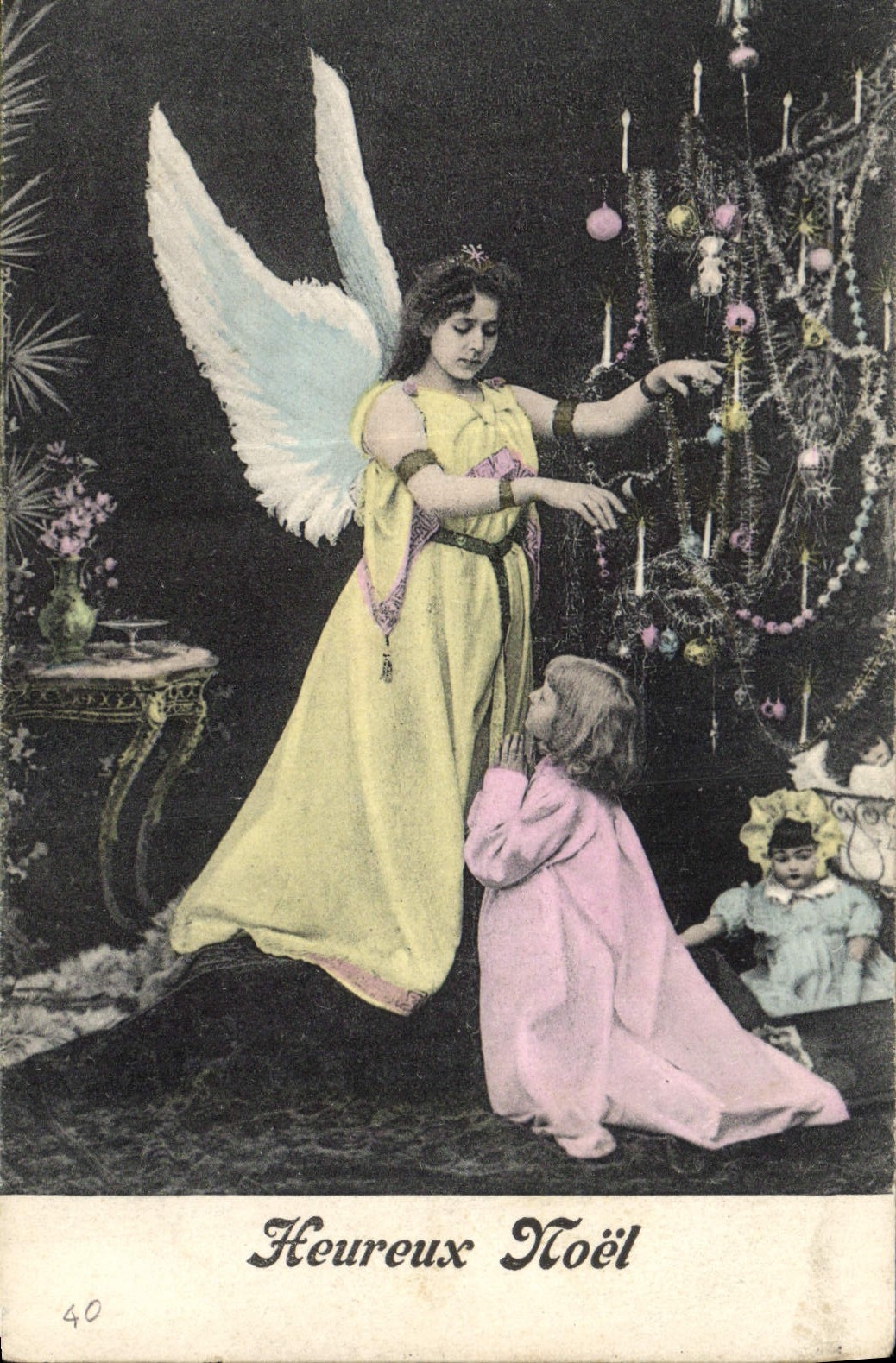CPA Fantaisie Enfant Poupee Ange 