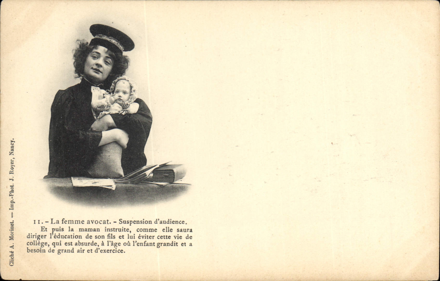 CPA Fantaisie Femme avocat Poupee