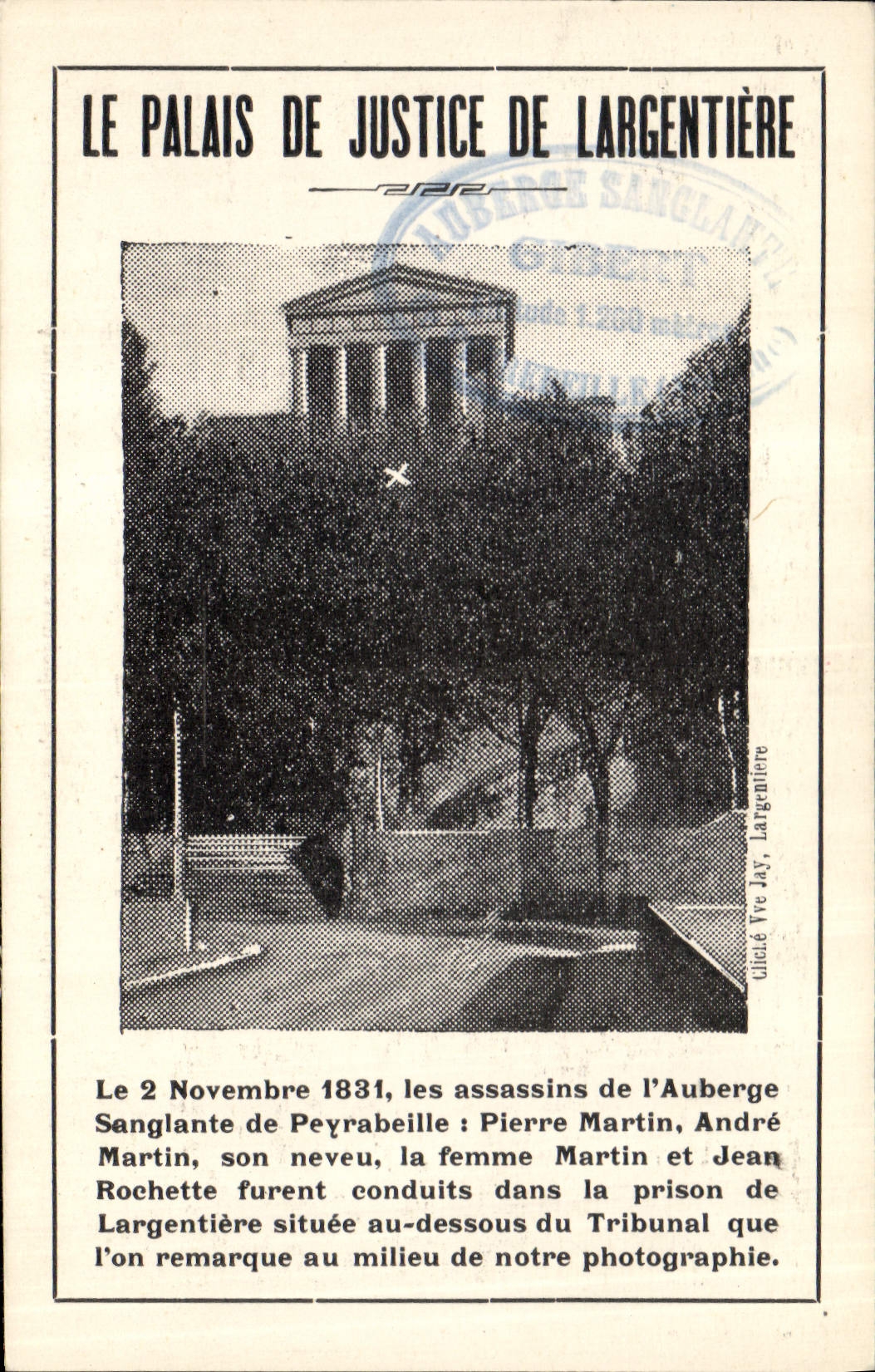CPA Palais de justice Largentiere 