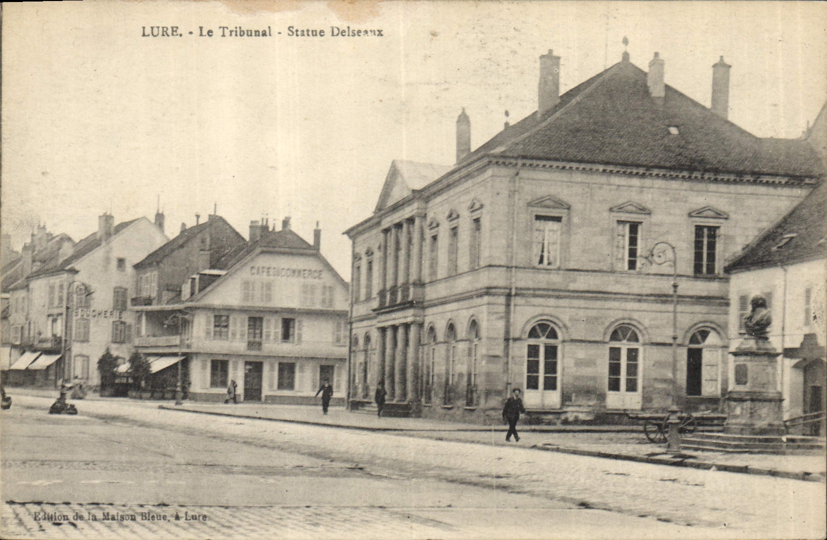 CPA Palais de justice Lure le tribunal Statue Delseaux