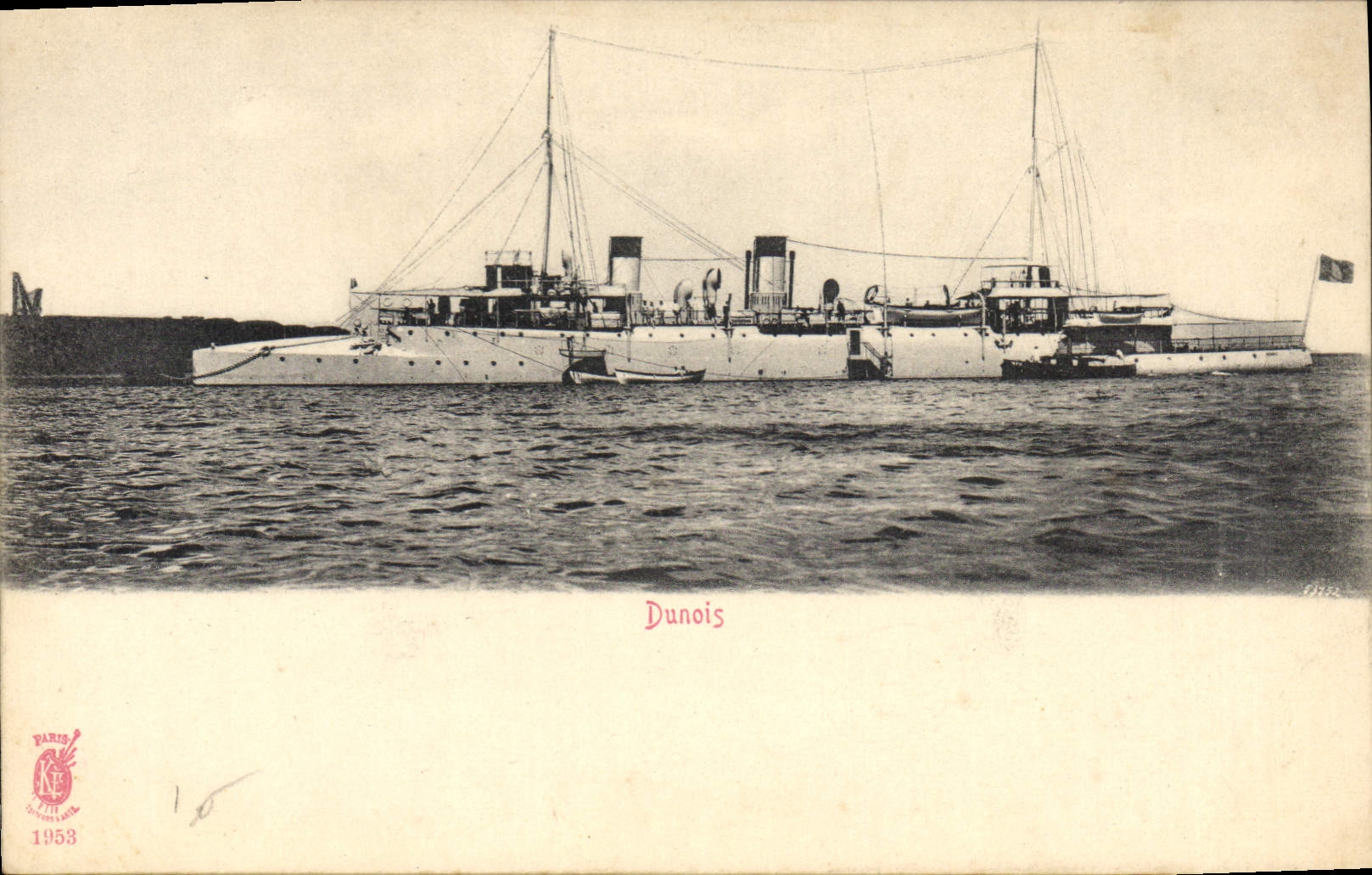 CPA Bateau de Guerre Dunois