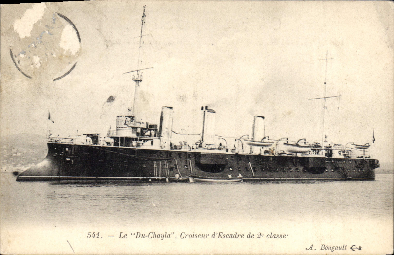 CPA Bateau de Guerre Le Du Chayla Croiseur d'escadre de 2eme classe