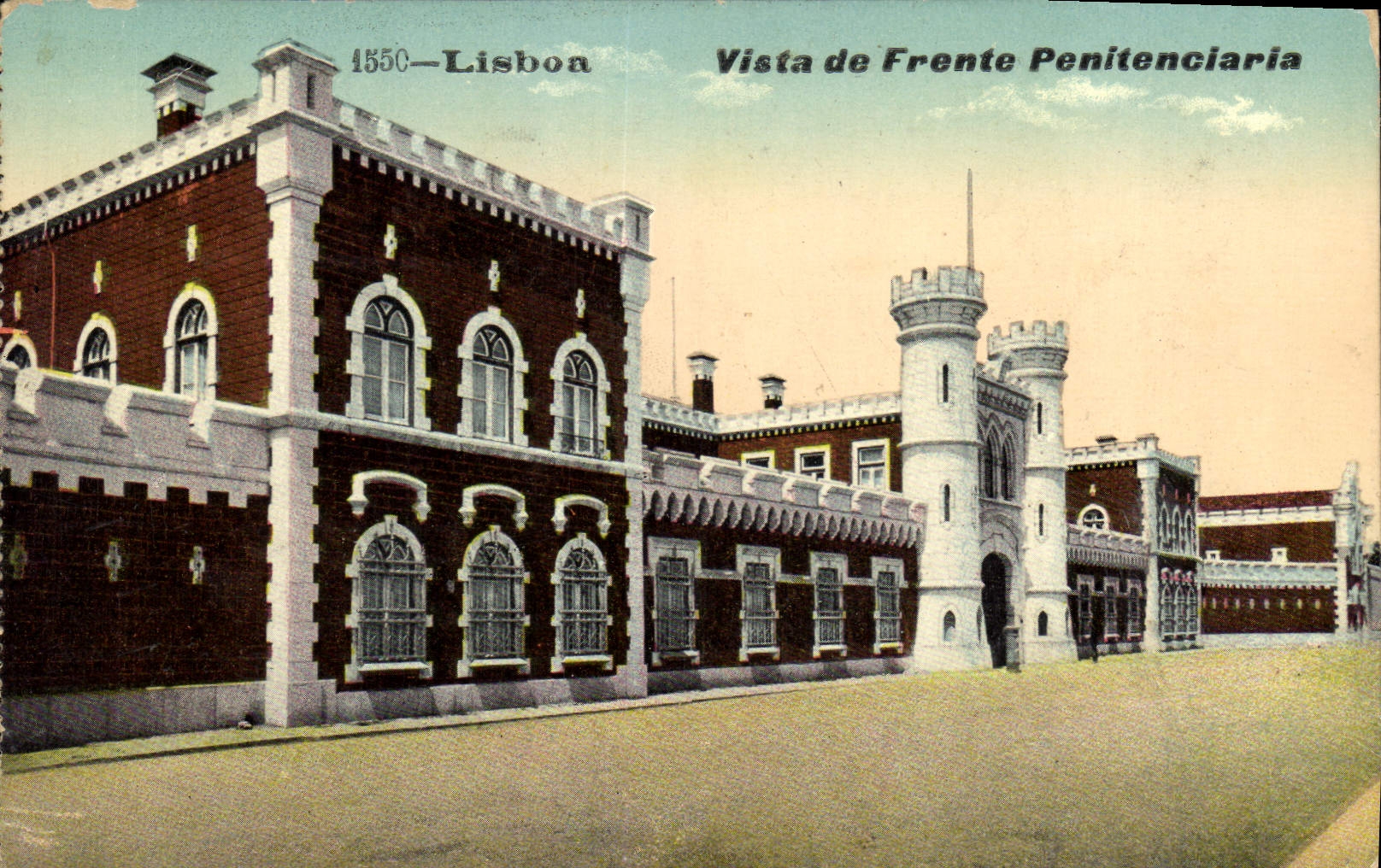 CPA Palais de justice Lisbon Vista de Frente Penitenciara