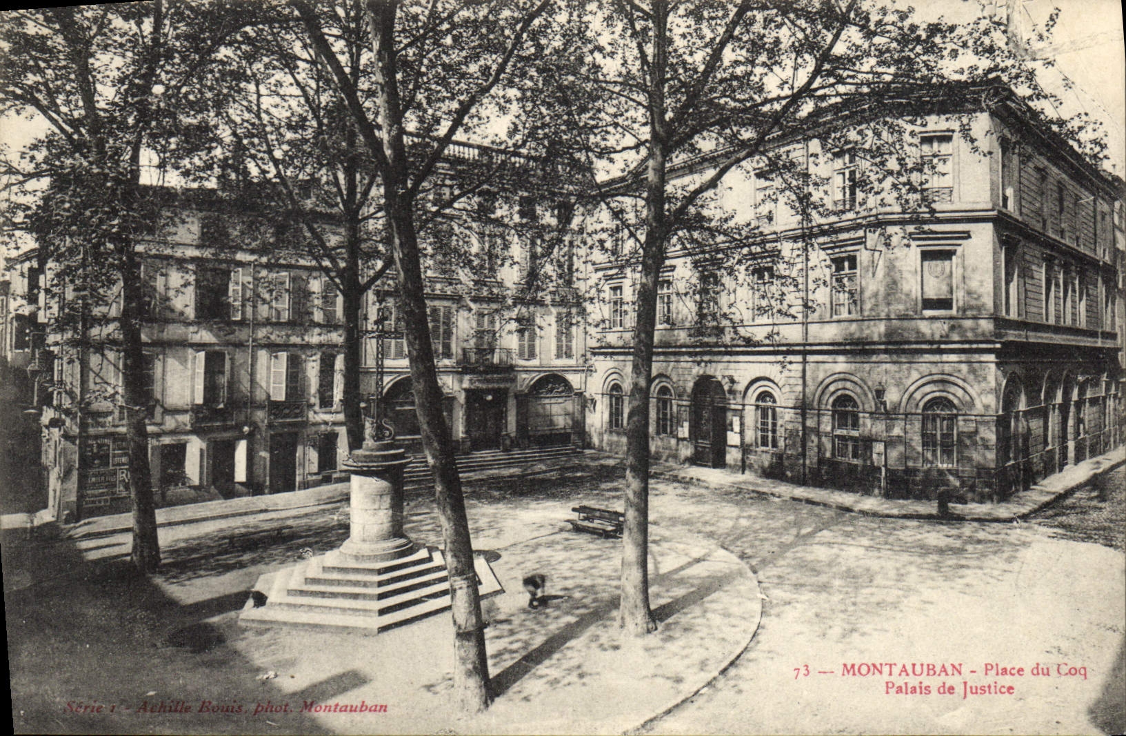 CPA Palais de justice Montauban Place du Coq
