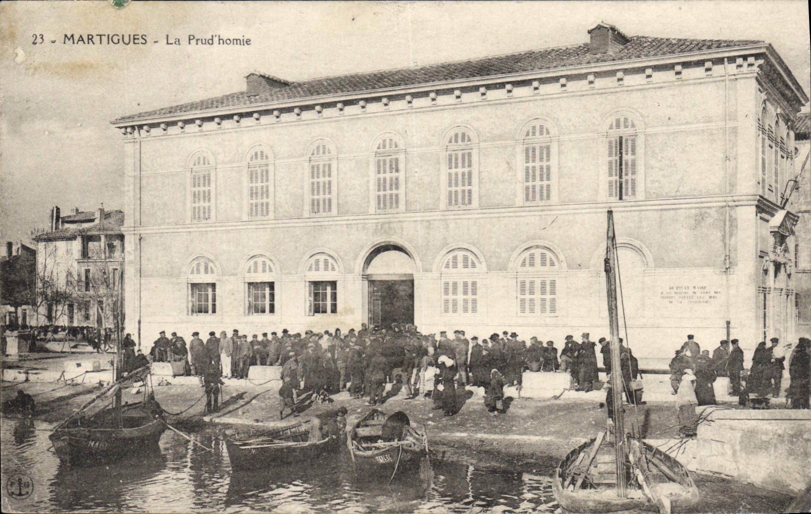 CPA Palais de justice Martigues La Prud'homie Bateaux