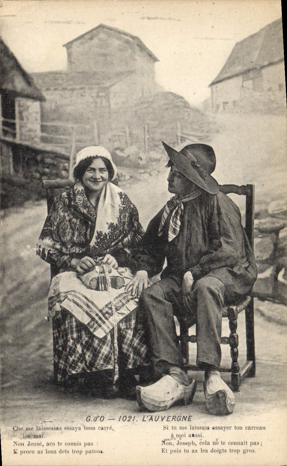 CPA Folklore Auvergne