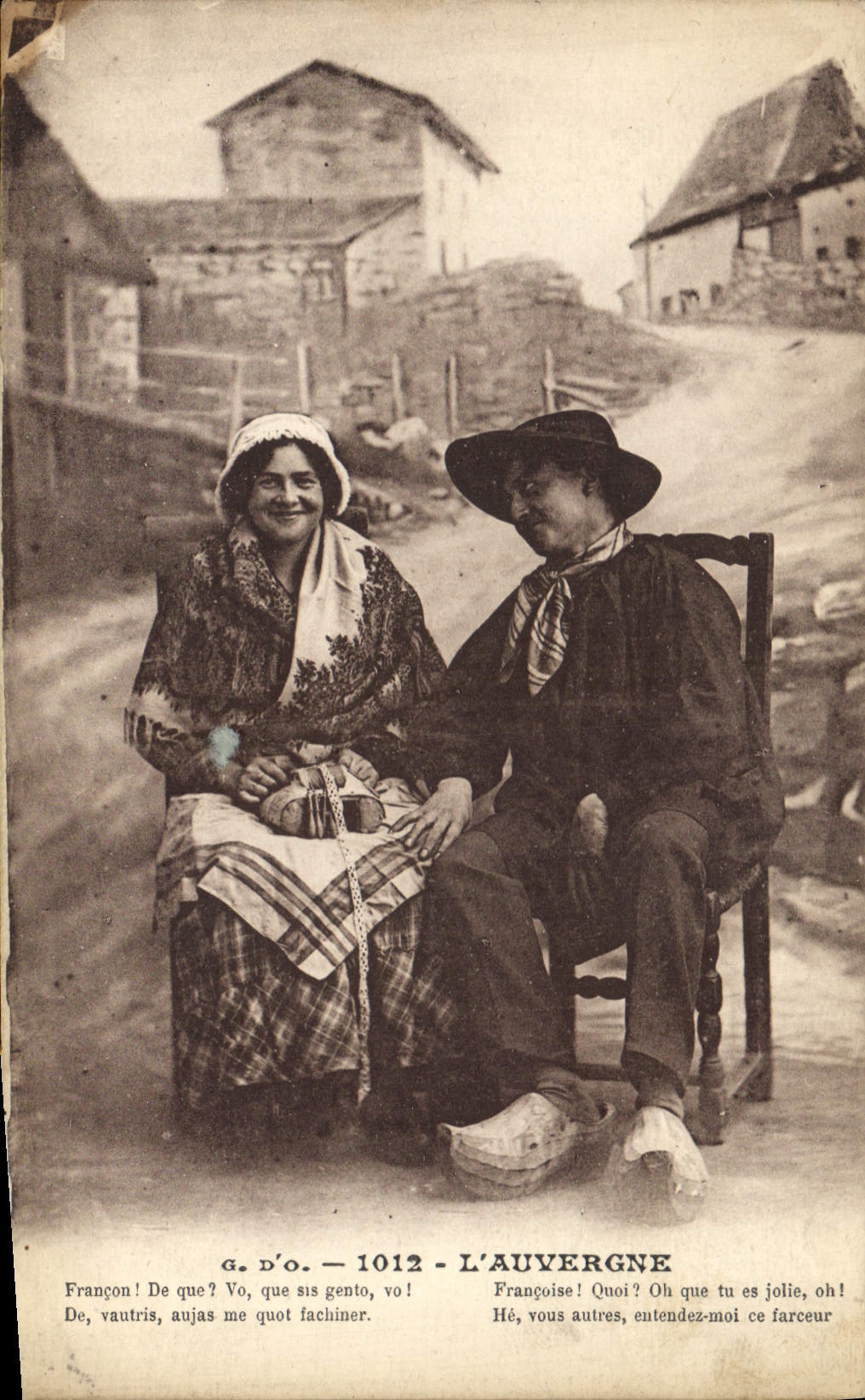 CPA Folklore Auvergne