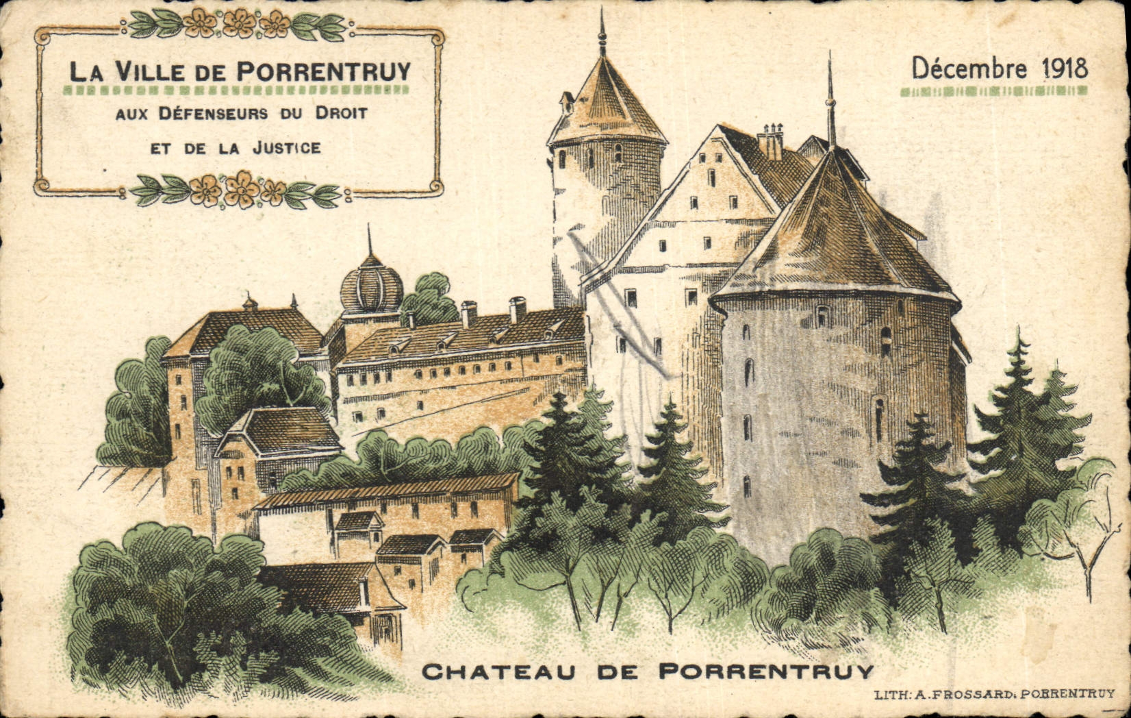 CPA Chateau Ville de Porrentruy 