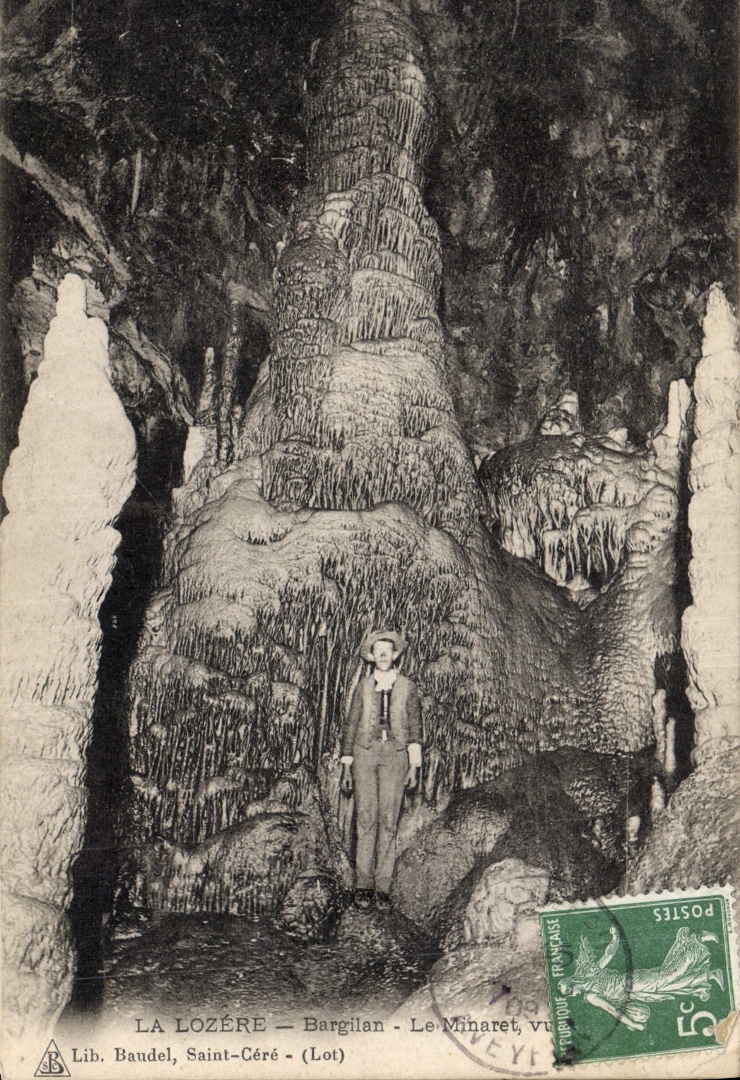 CPA Grotte Grottes Bargilan Le minaret