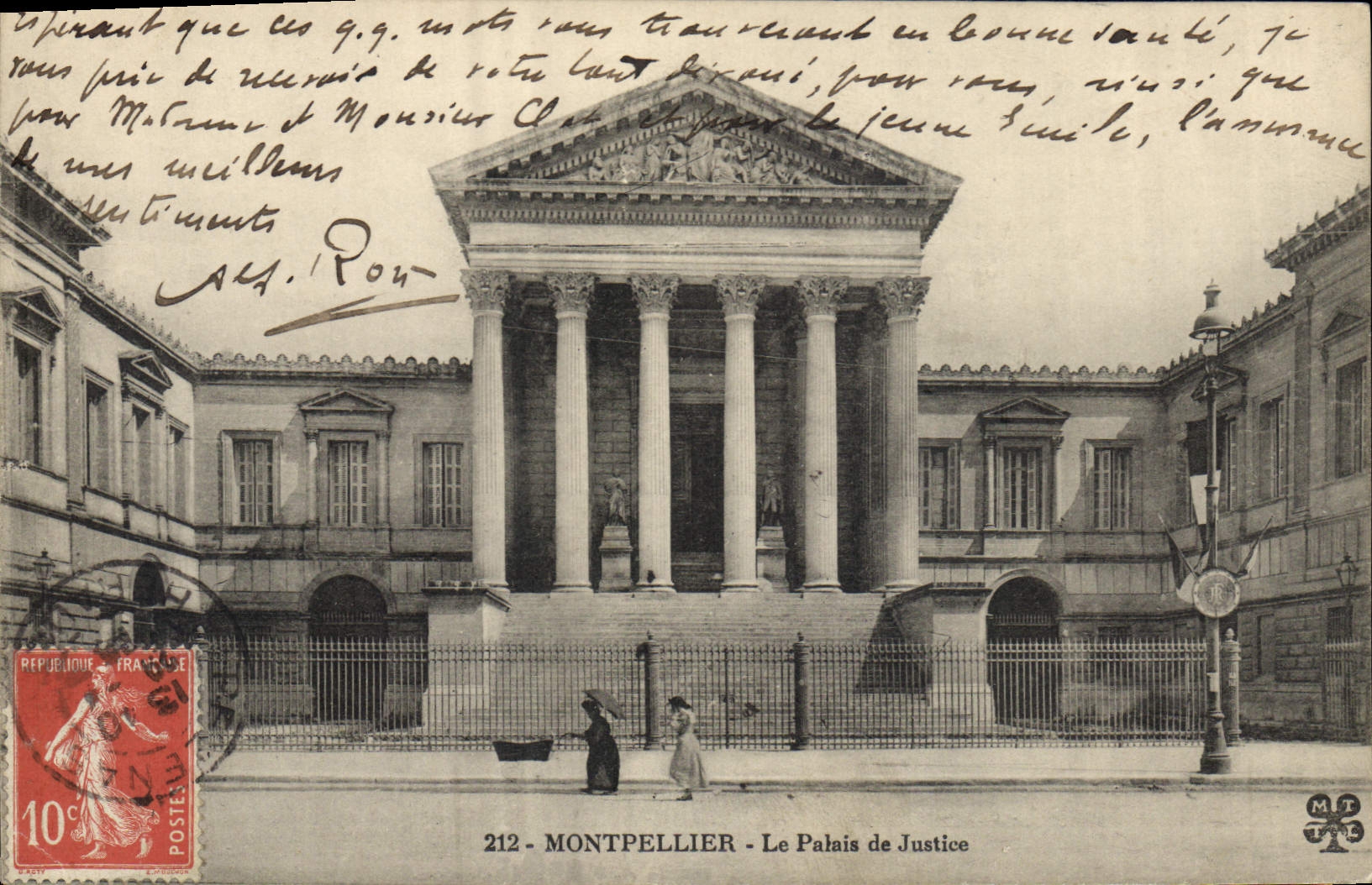 CPA Montpellier le palais de Justice 