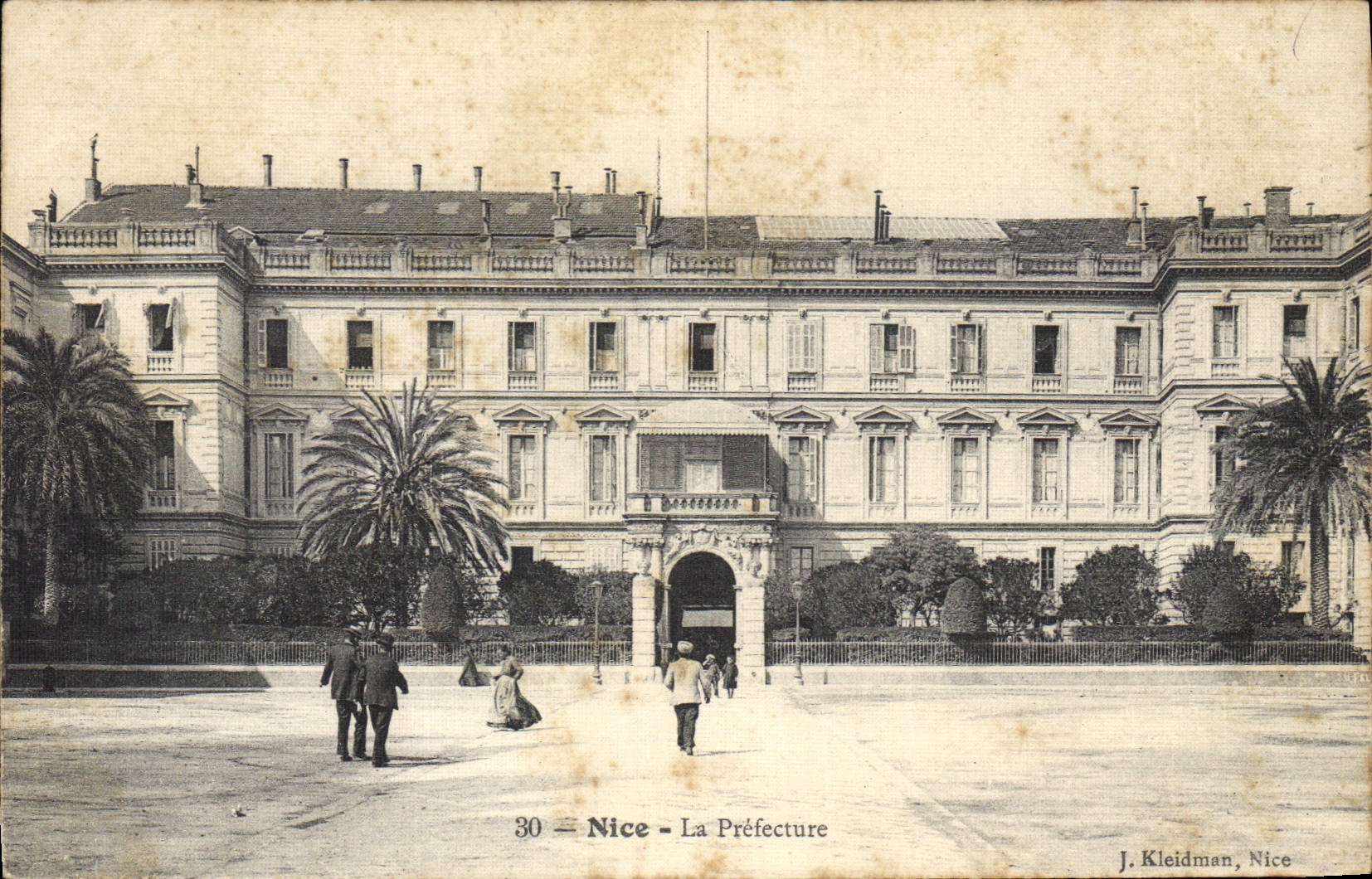 CPA Prefecture Nice (carte toilee)