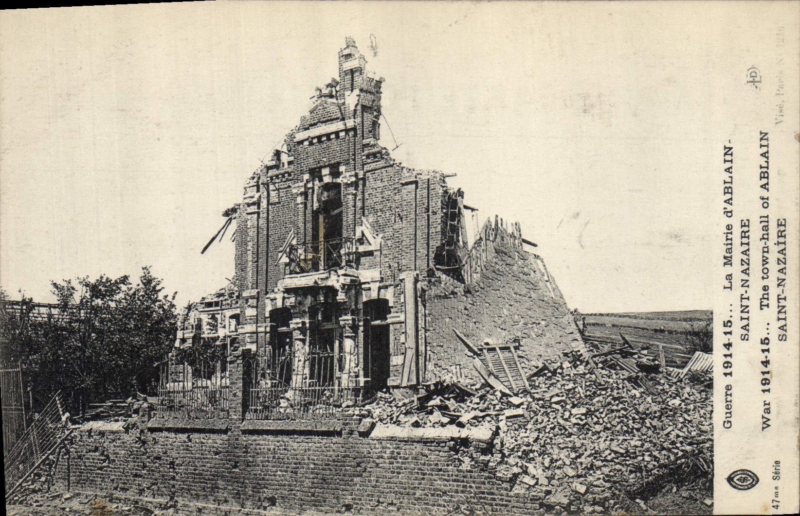 CPA Militaria Saint Nazaire La mairie d'Ablain