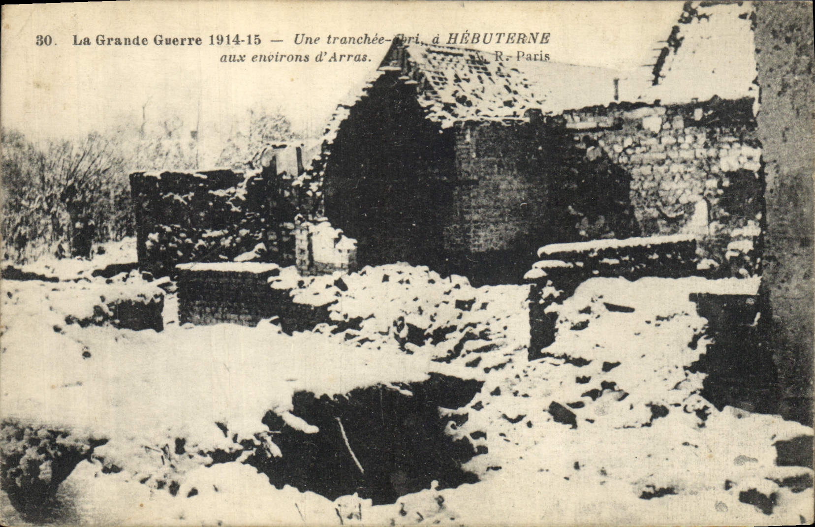 CPA Militaria La grande guerre 1914 15 une Tranchee a Hebuterne aux environs d'Arras 