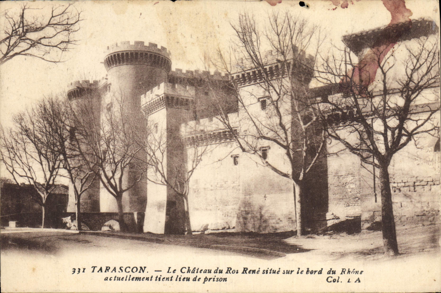 CPA Chateau du Roi Rene situe sur le bord du Rhone Tarascon 