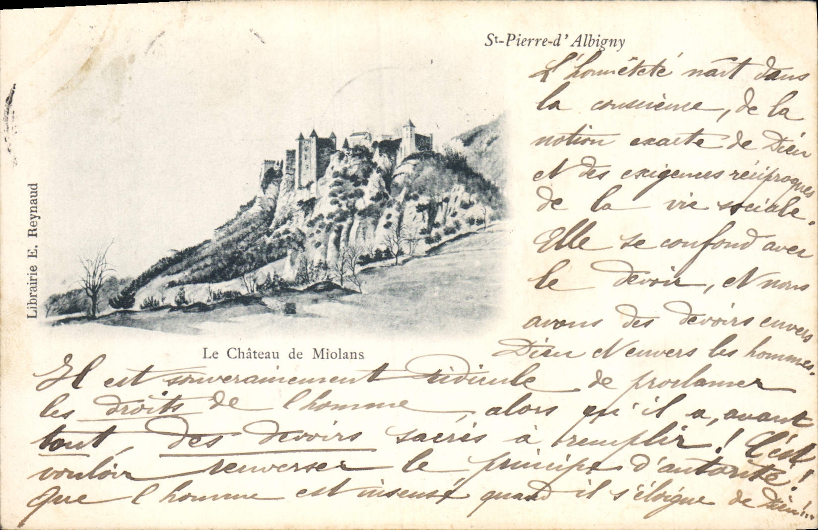 CPA Chateau de Miolans St Pierre d'Albigny
