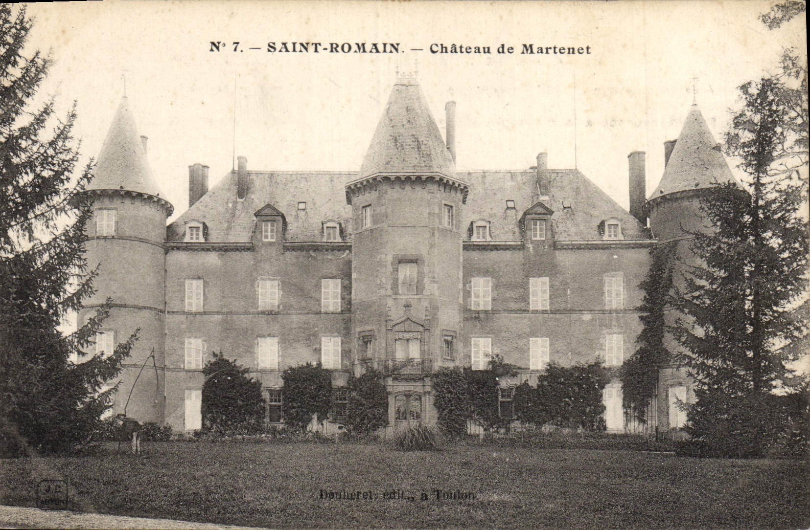 CPA Chateau de Martenet Saint Romain
