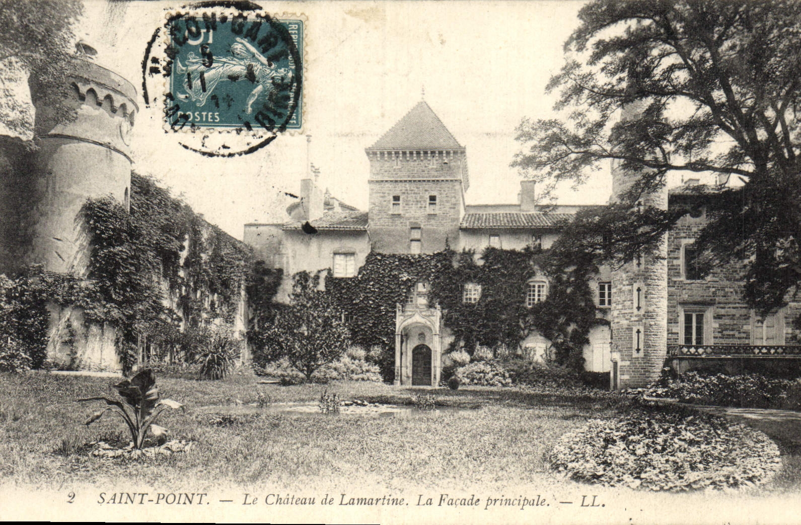 CPA Chateau de Lamartine La Facade principale Saint Point
