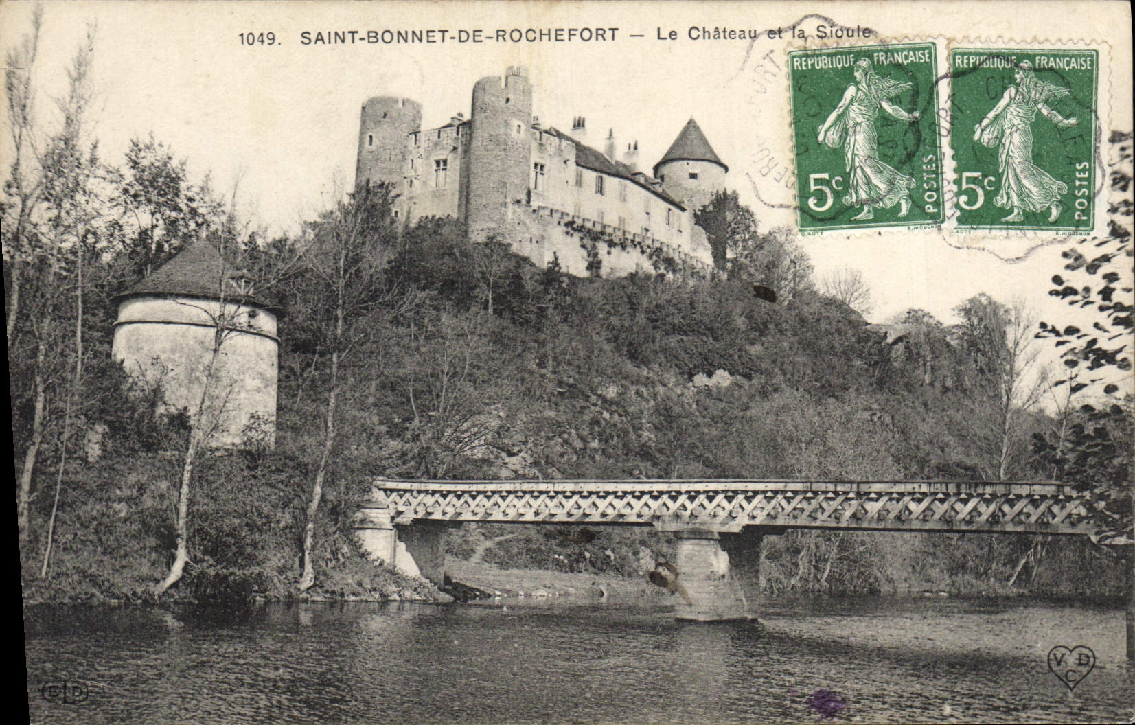 CPA Chateau et la Sioule Saint Bonnet de Rochefort