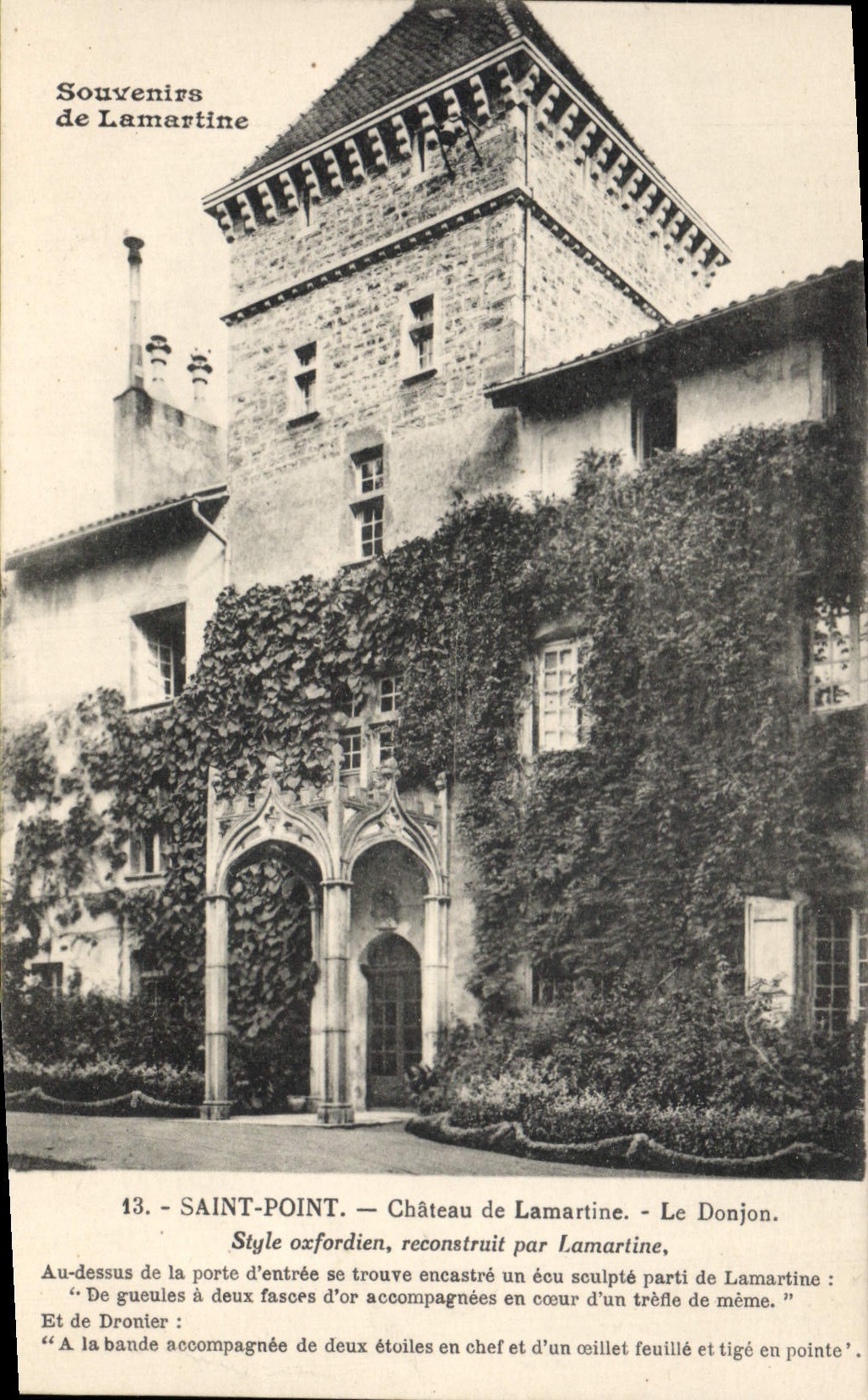 CPA Chateau de Lamartine Le donjon Saint Point