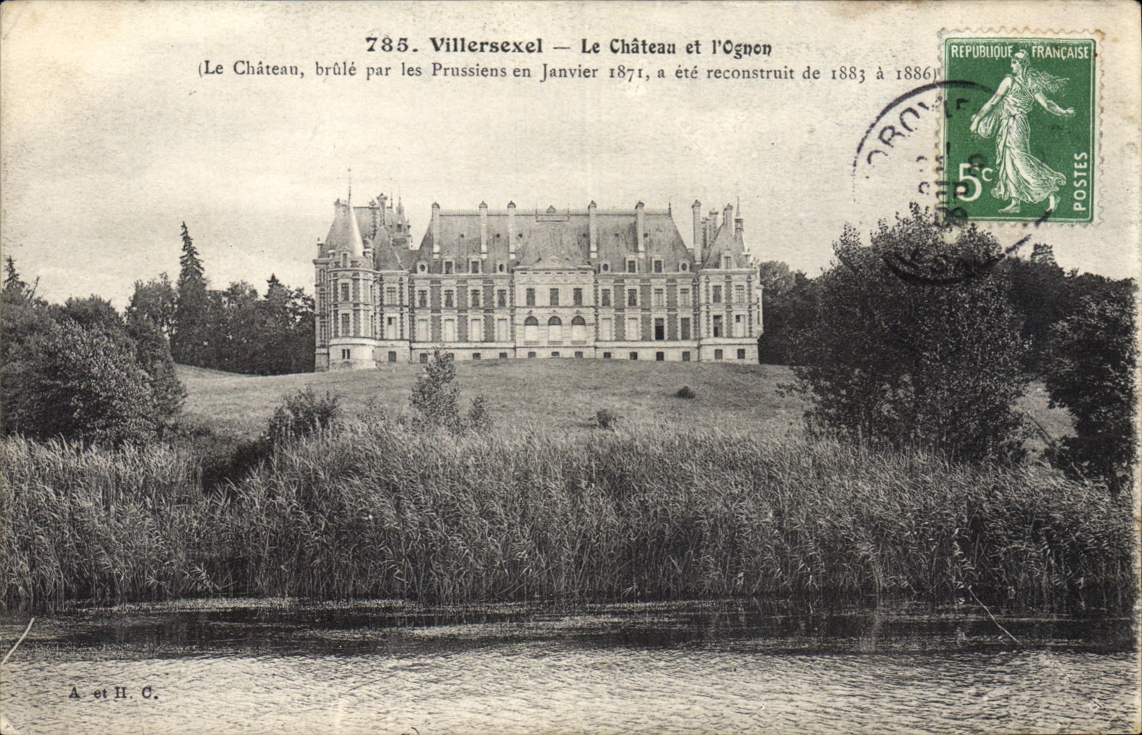 CPA Chateau et l'Ognon Villersexel