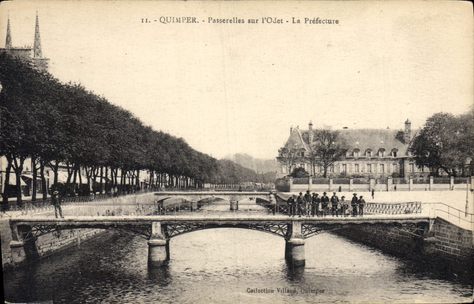 CPA Prefecture Quimper Passerelles sur l'Odet