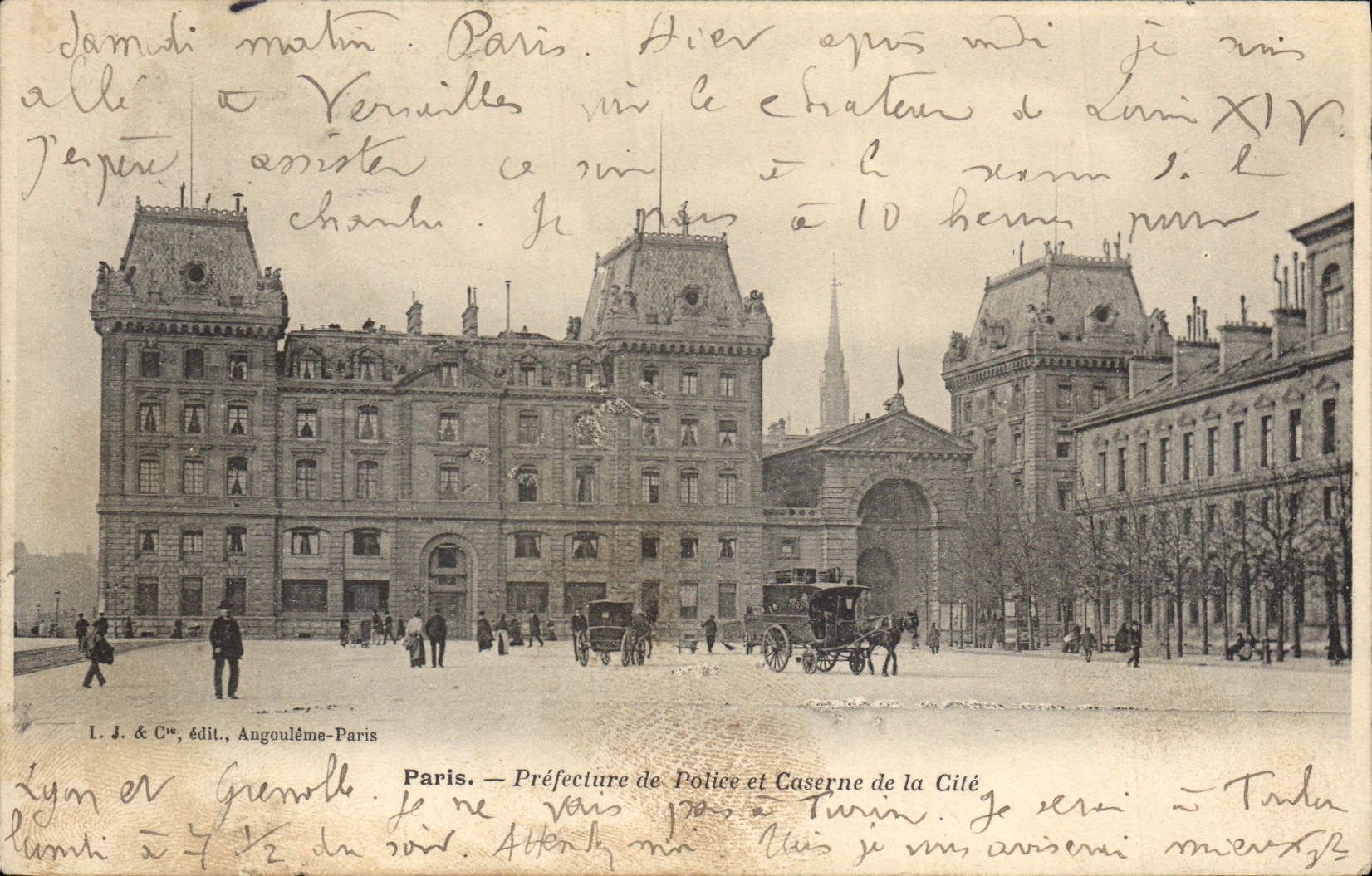 CPA Paris Prefecture de Police et caserne de la Cite