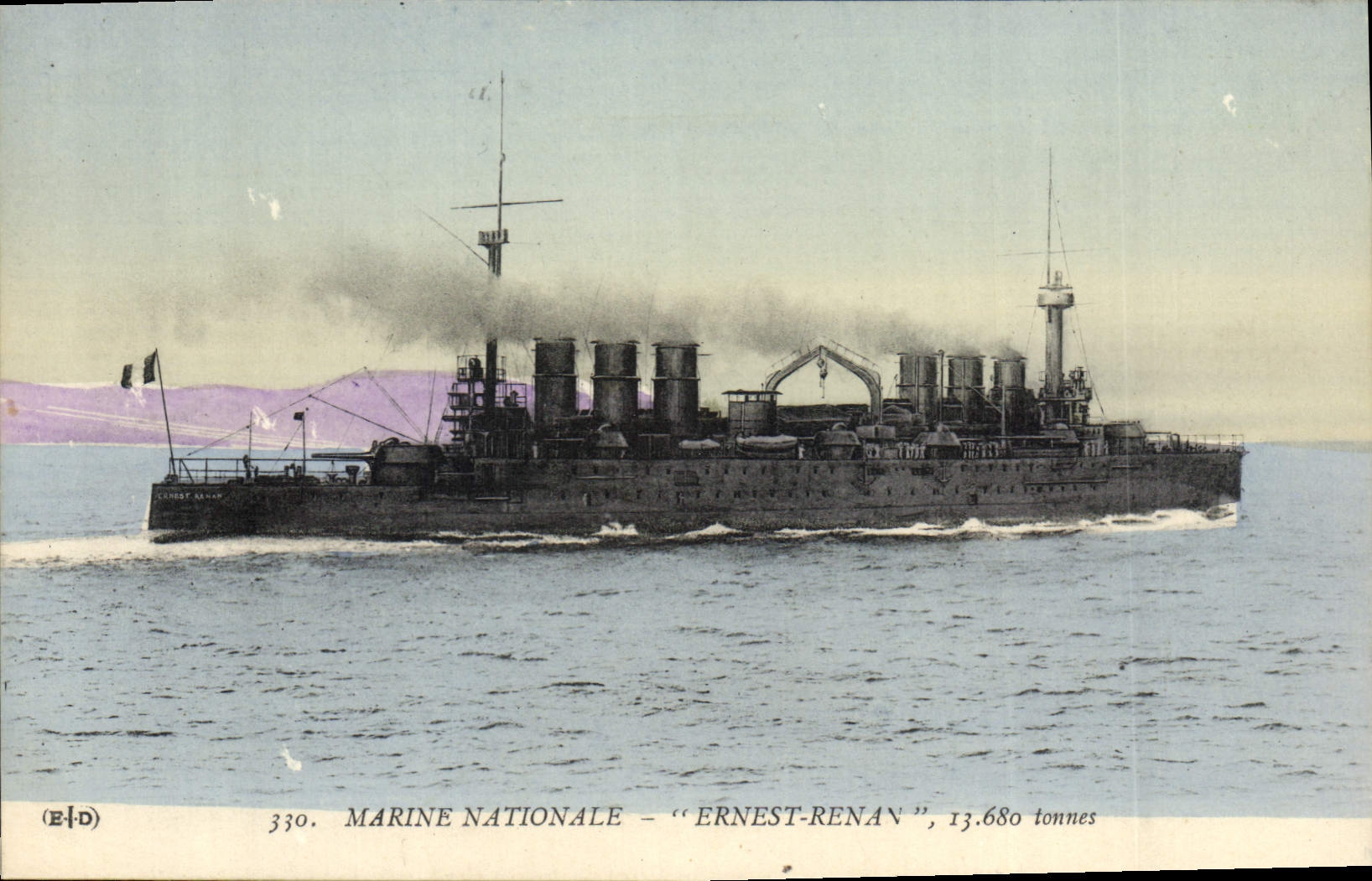 CPA Bateau de guerre Ernest Renan