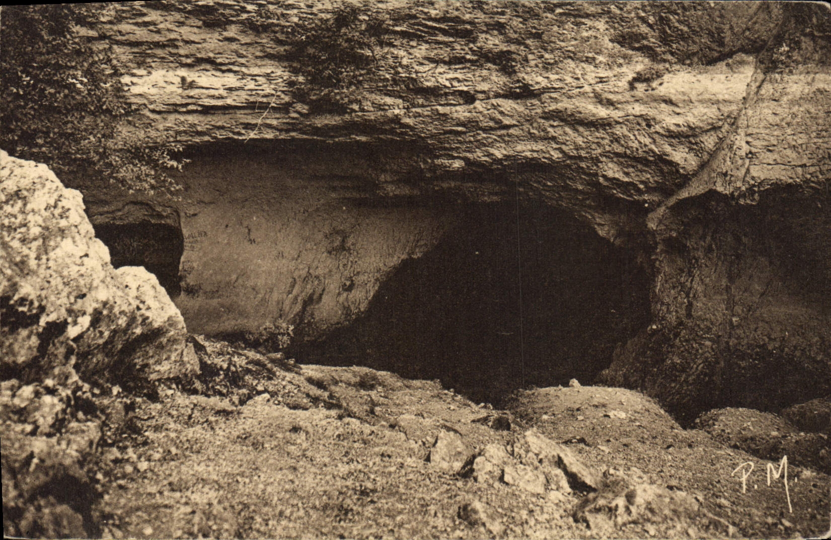 CPA Grotte Grottes Fontaine de Vaucluse La gouffre pendant la periode de secheresse 