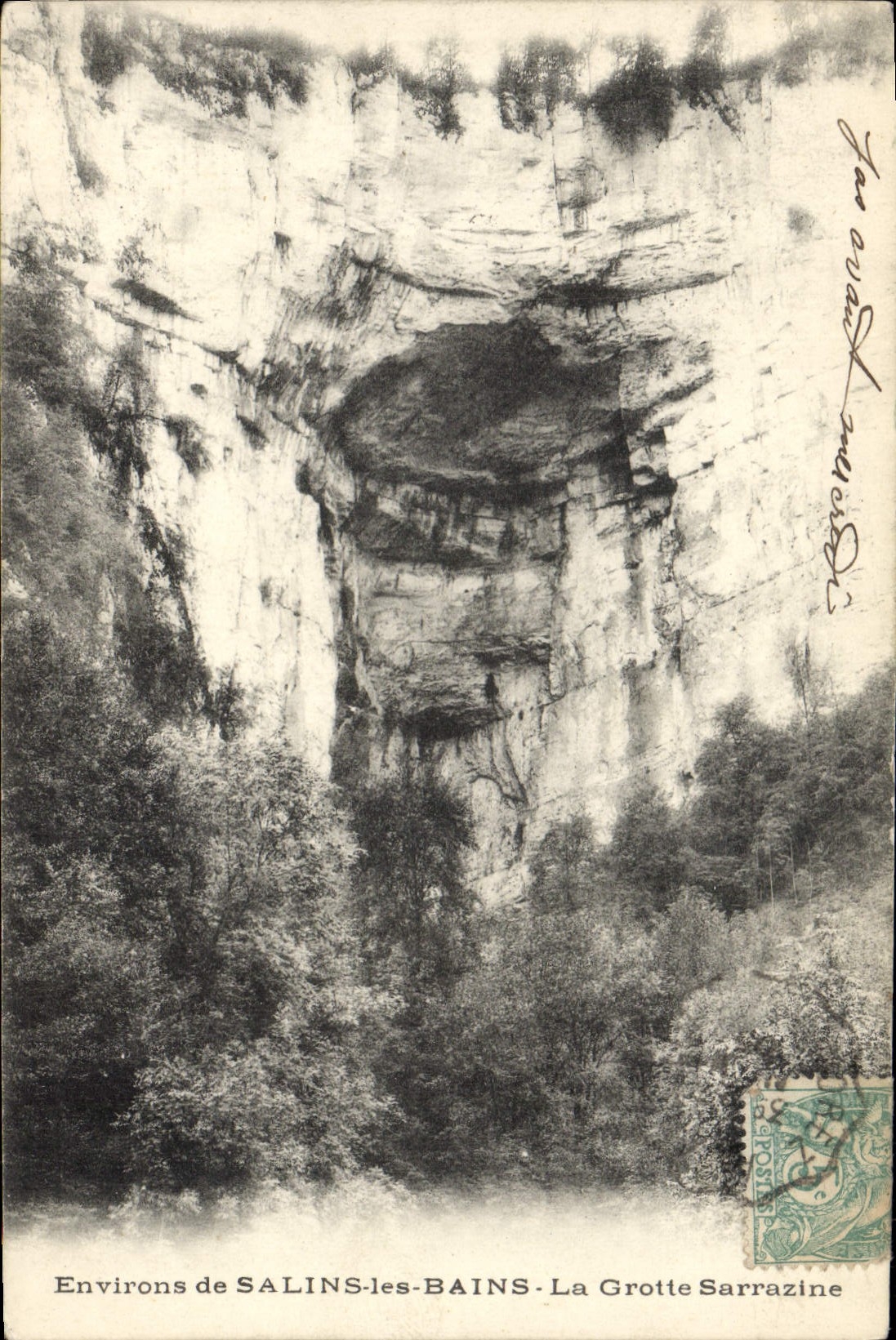 CPA Grotte Grottes Environs de Salins les Bains La grotte Sarrazine