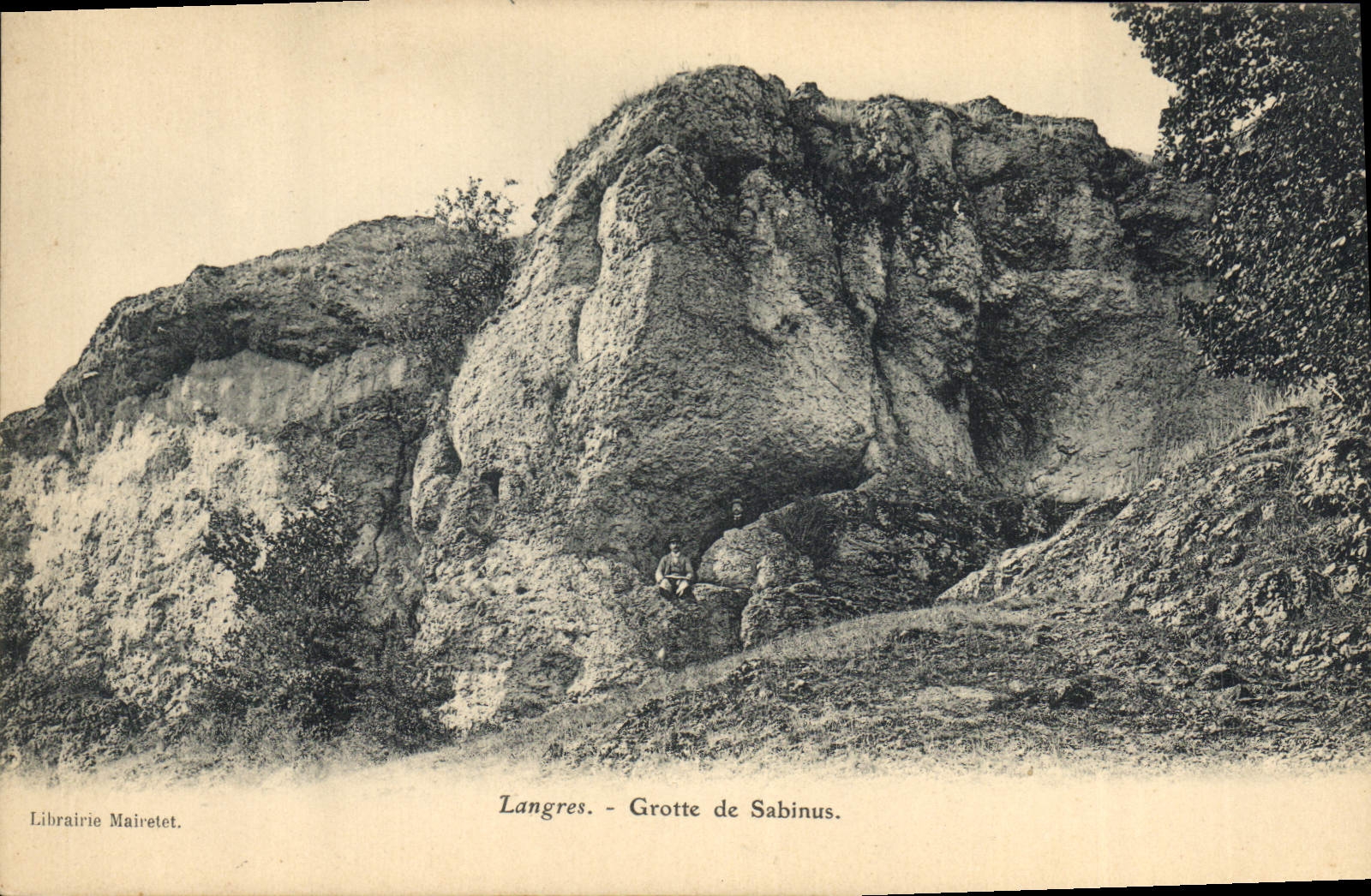 CPA Grotte de Sabinus Langres Grottes 