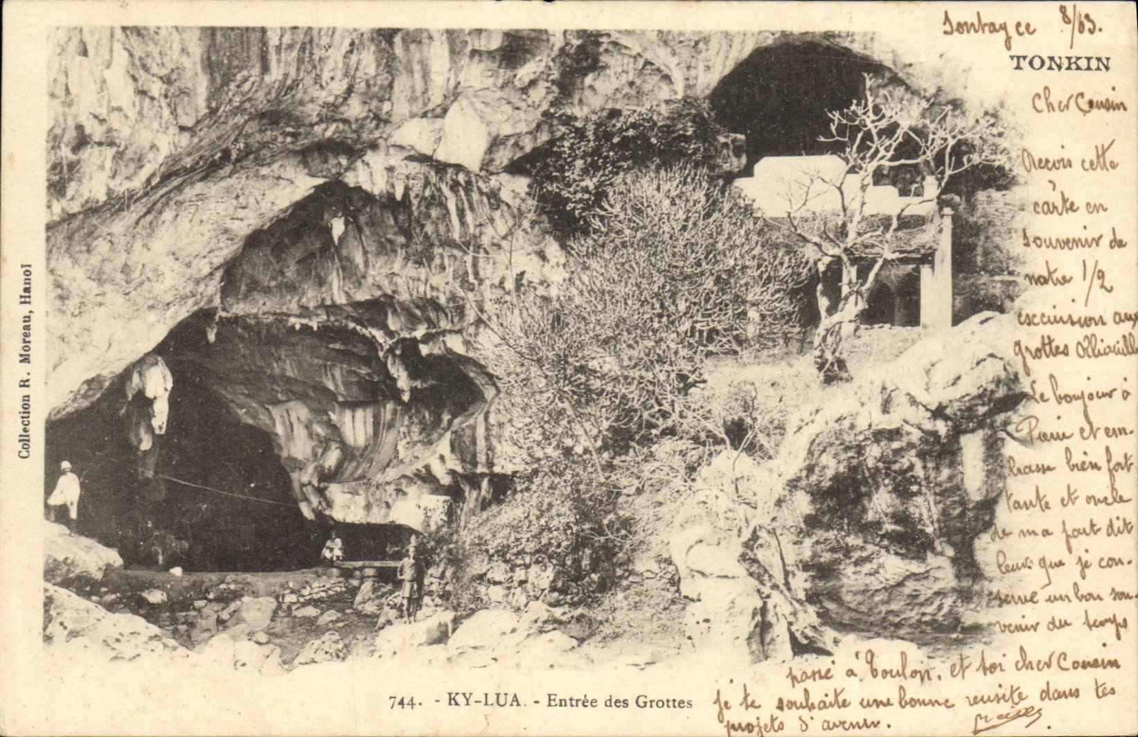 CPA Grotte Grottes Ky Lua Entree des grottes Tonkin Indochine