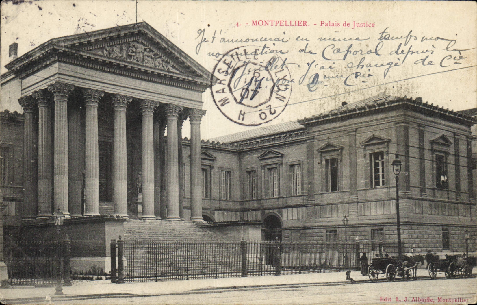 CPA Palais de justice Montpellier 