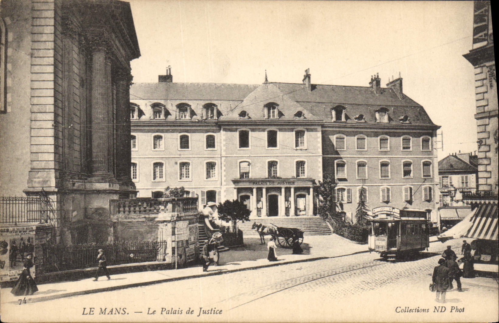 CPA Palais de justice Le Mans Tramway