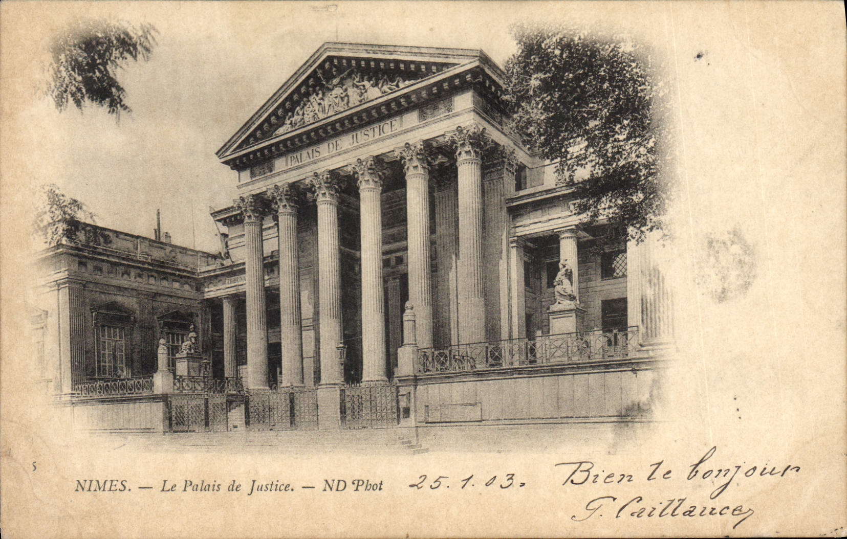 CPA Palais de justice Nimes